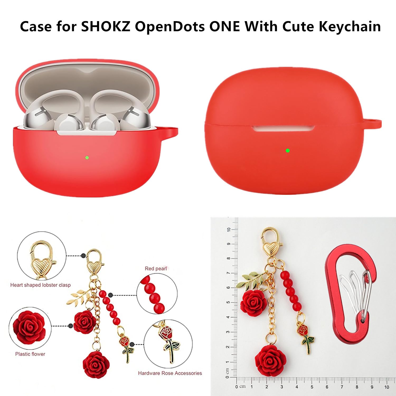 Amazon.com: Case for SHOKZ OpenDots ONE Case Cover with Flower
